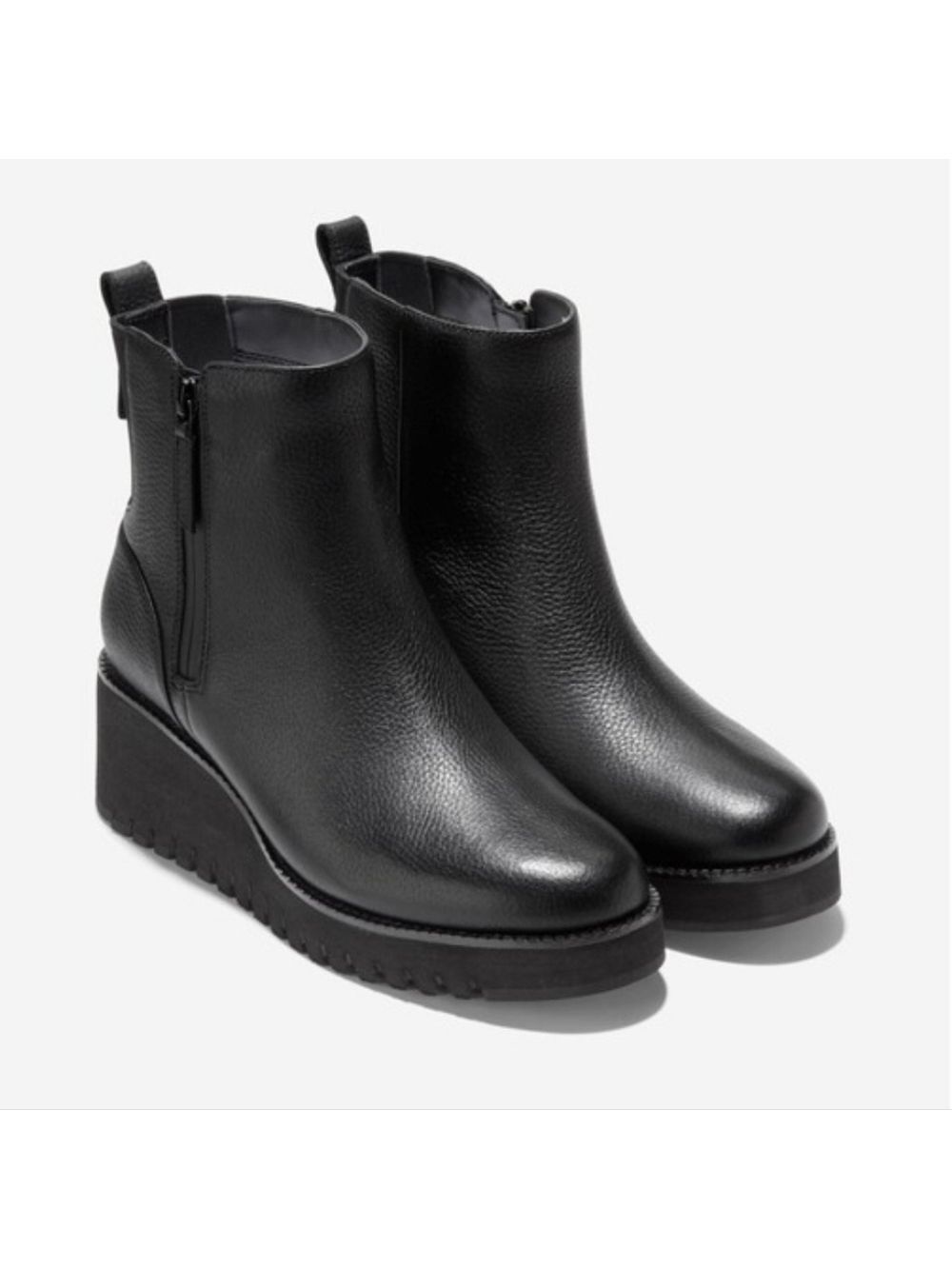 Cole Haan ZERØGRAND Cityquest Waterproof Wedge Chelsea Boots, Size 8.5B - Picture 1 of 17